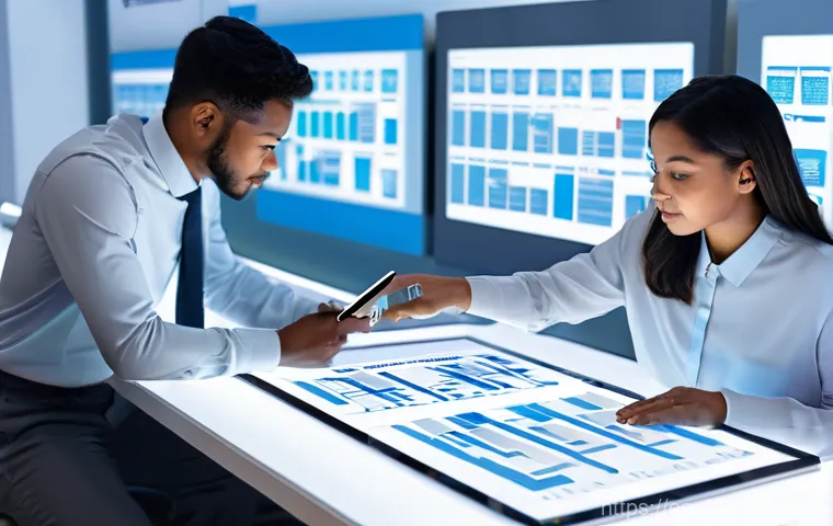 데이터과학 실무에서의 문제 해결법 - **Prompt 1: The Data Detective's Insight**
    "A female data scientist, mid-30s, with a focused and...