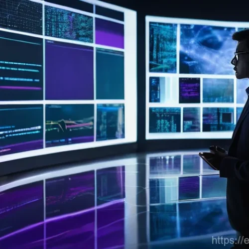 Home 21 데이터과학 업무에서의 윤리적 고려 - **Prompt:** A young professional (adult, any gender, dressed in smart casual attire) stands in a min...