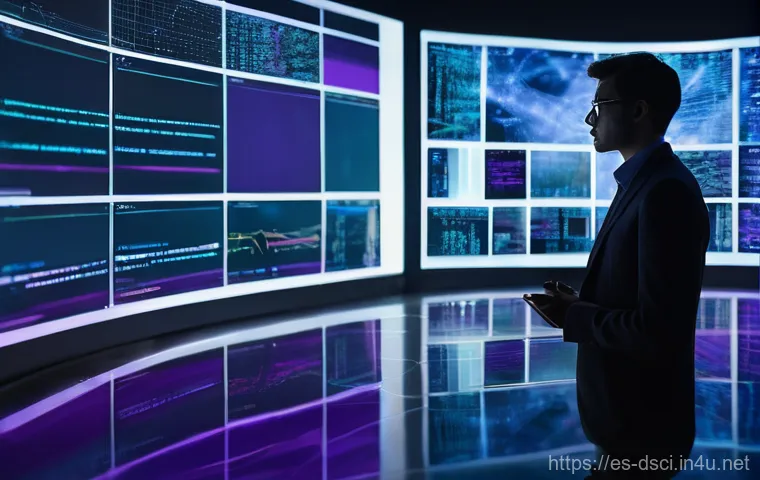 데이터과학 업무에서의 윤리적 고려 - **Prompt:** A young professional (adult, any gender, dressed in smart casual attire) stands in a min...